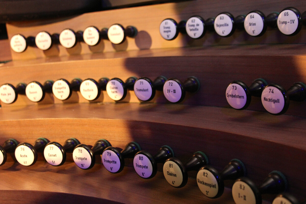 Organ stops, Concert Hall