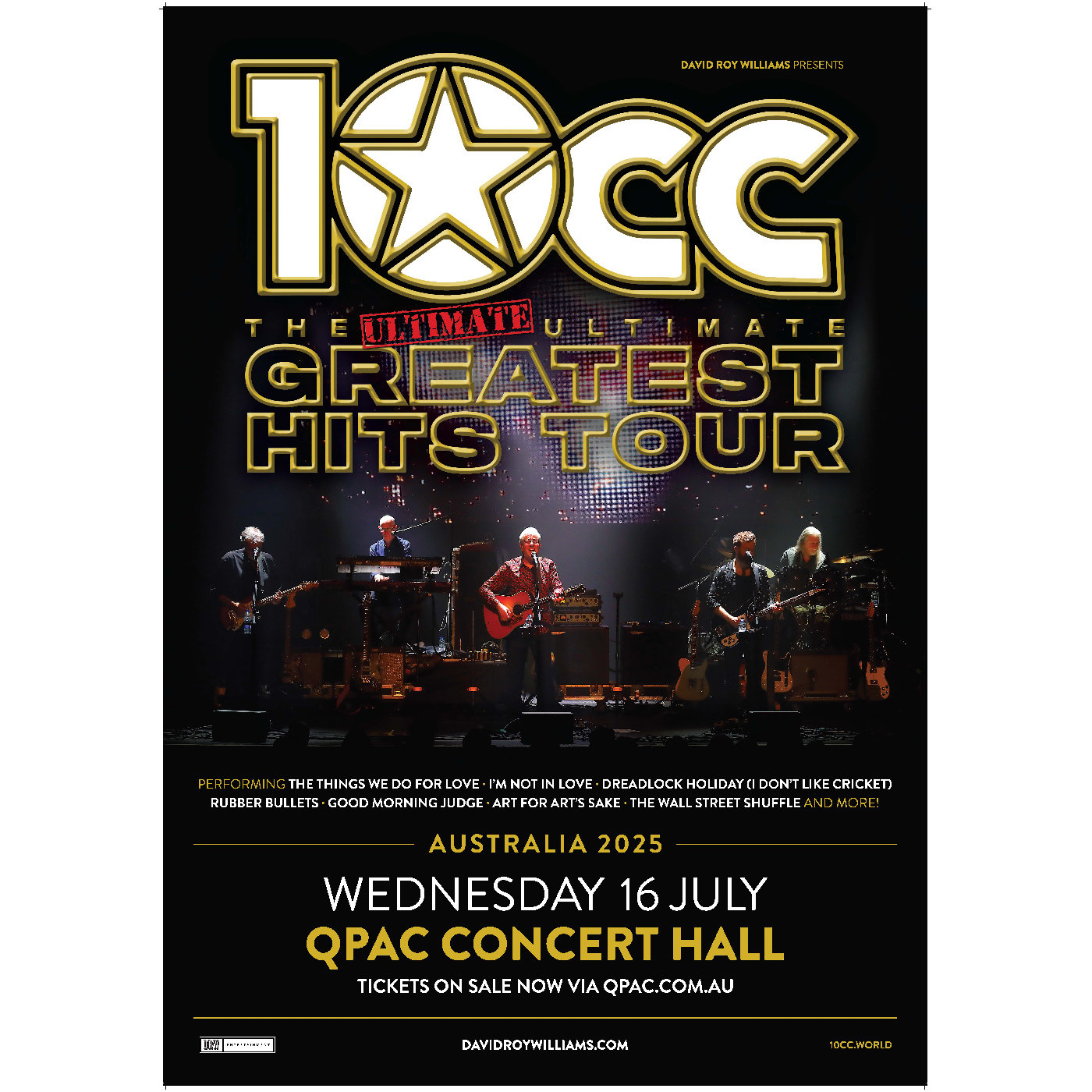 10cc The Ultimate Ultimate Greatest Hits Tour, 2025