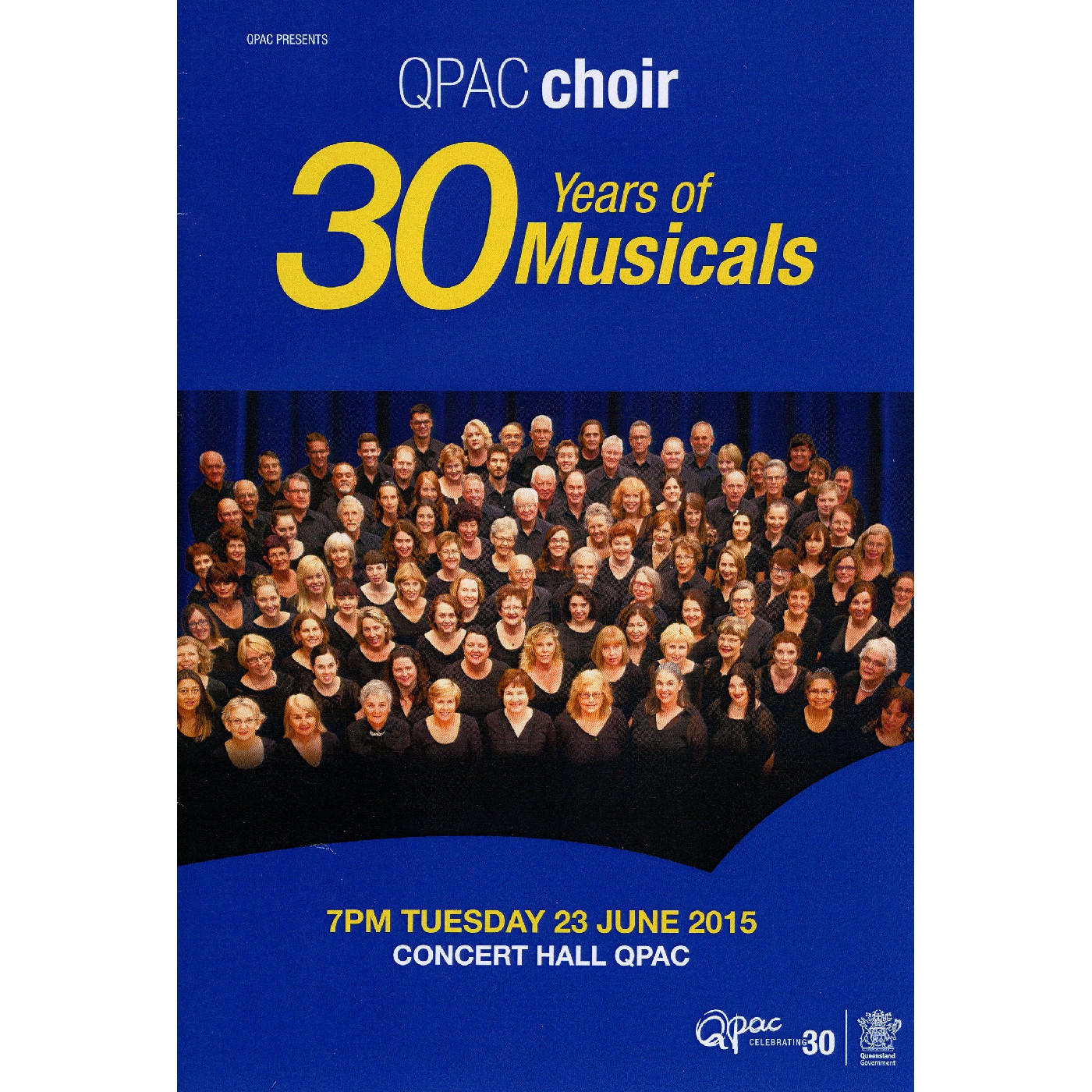 QPAC Choir - 30 Years of Musicals, 2015