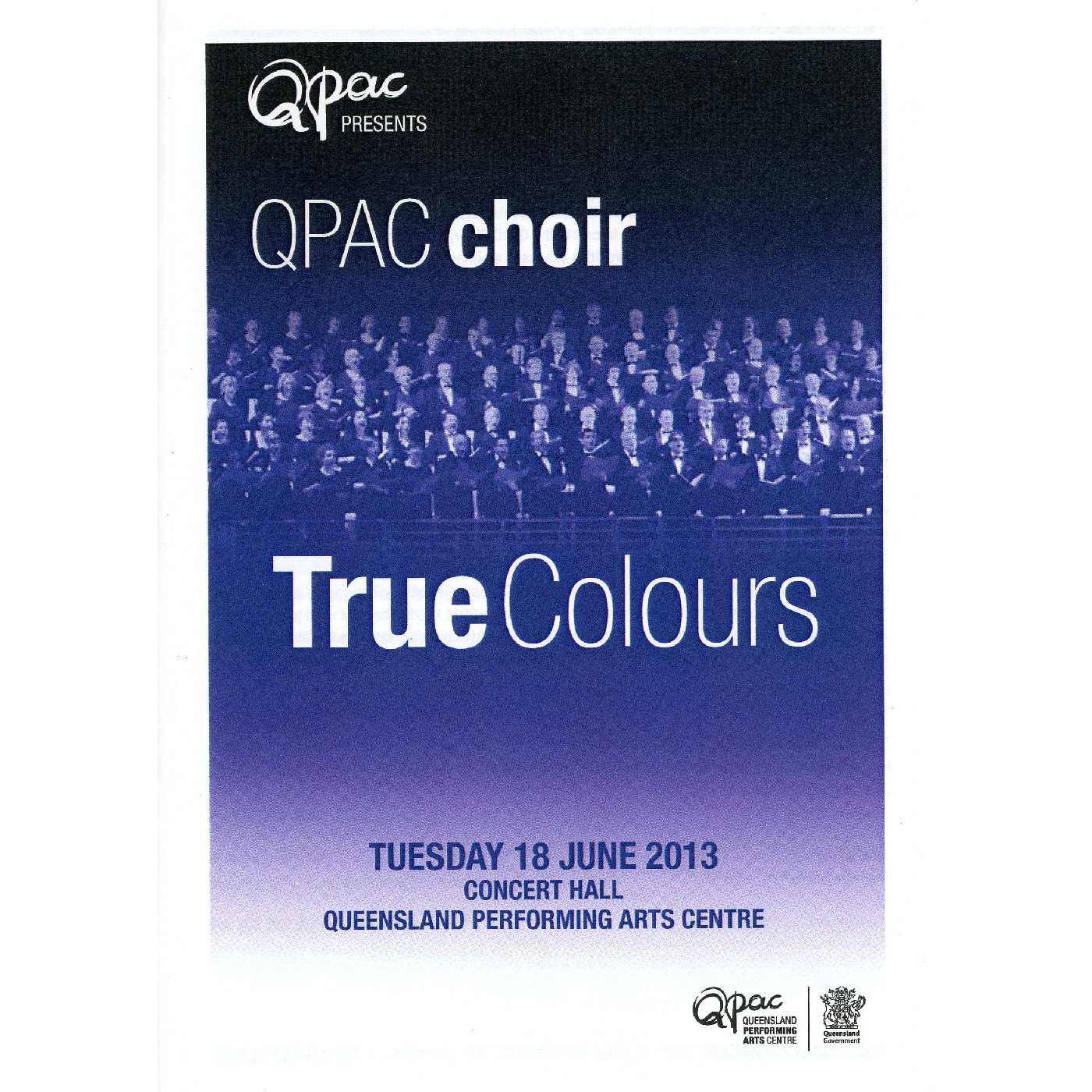 QPAC Choir - True Colours, 2013