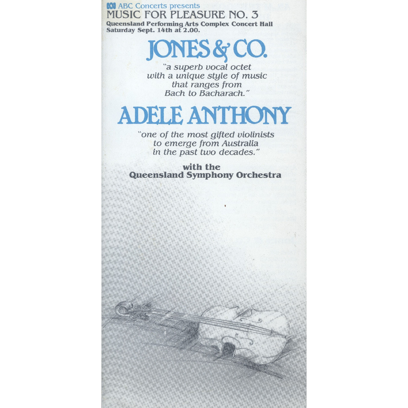 ABC Concerts Music for Pleasure No. 3, 1985