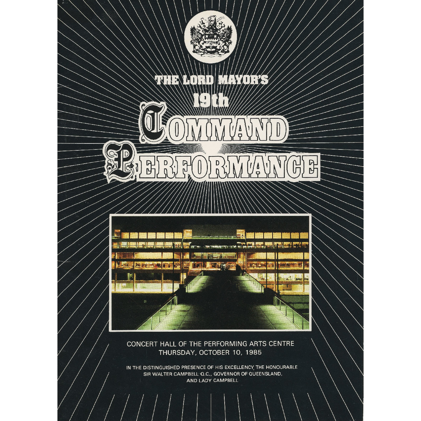 The Lord Mayor's 19th Command Performance, 1985