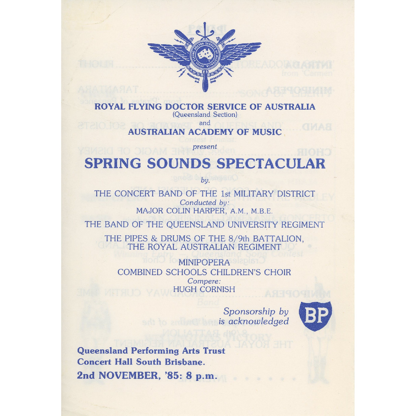 Spring Sounds Spectacular, 1985