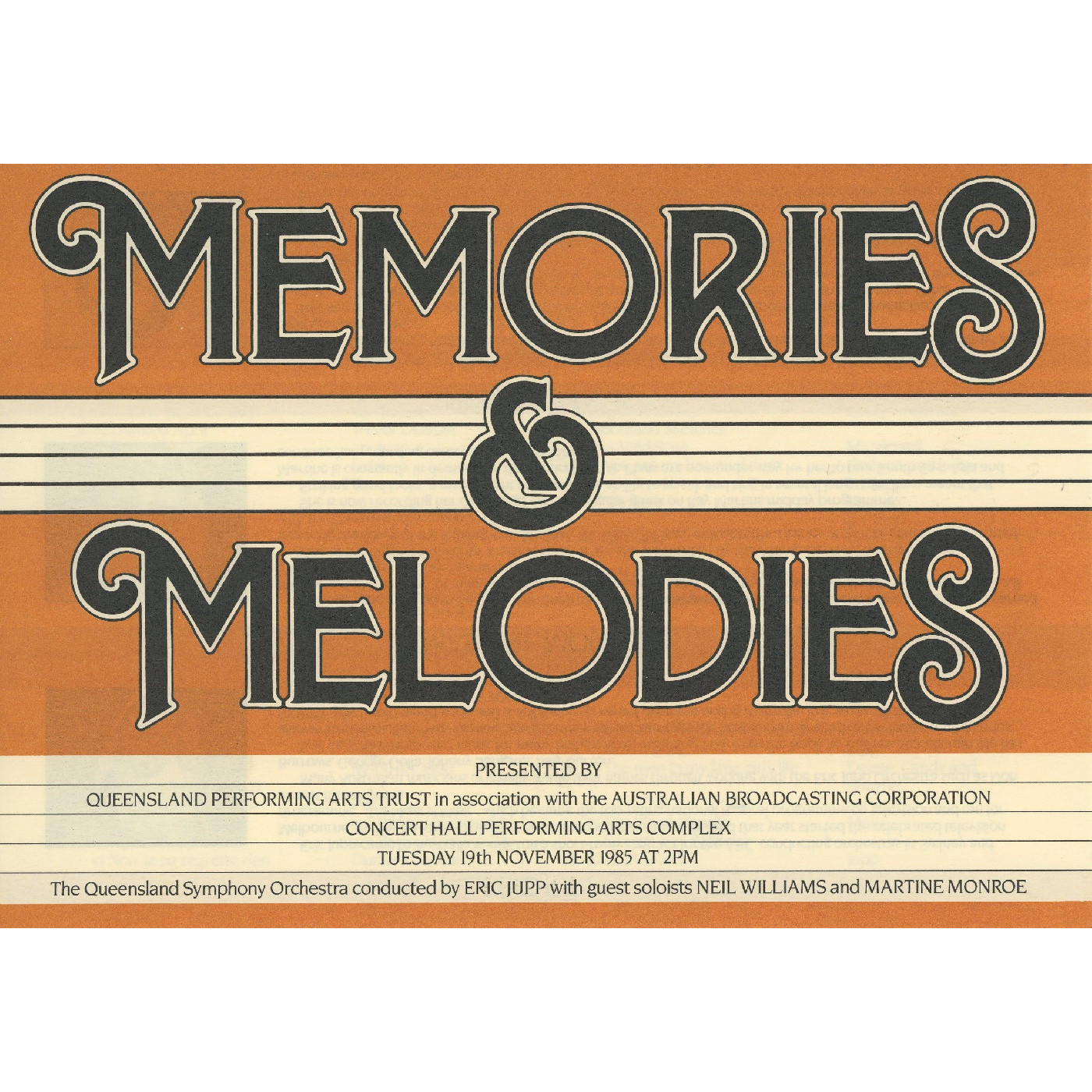 Memories & Melodies, 1985