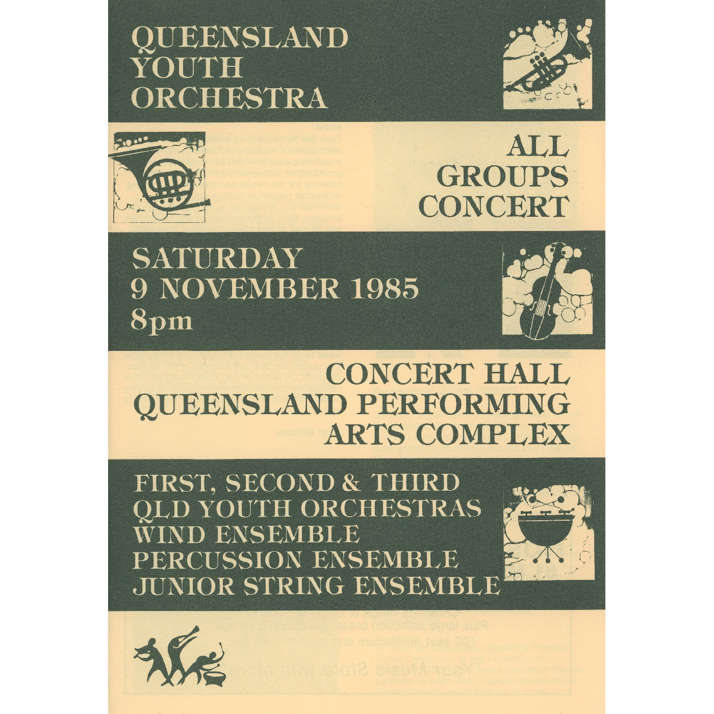 Queensland Youth Orchestra All Groups Concert, 1985