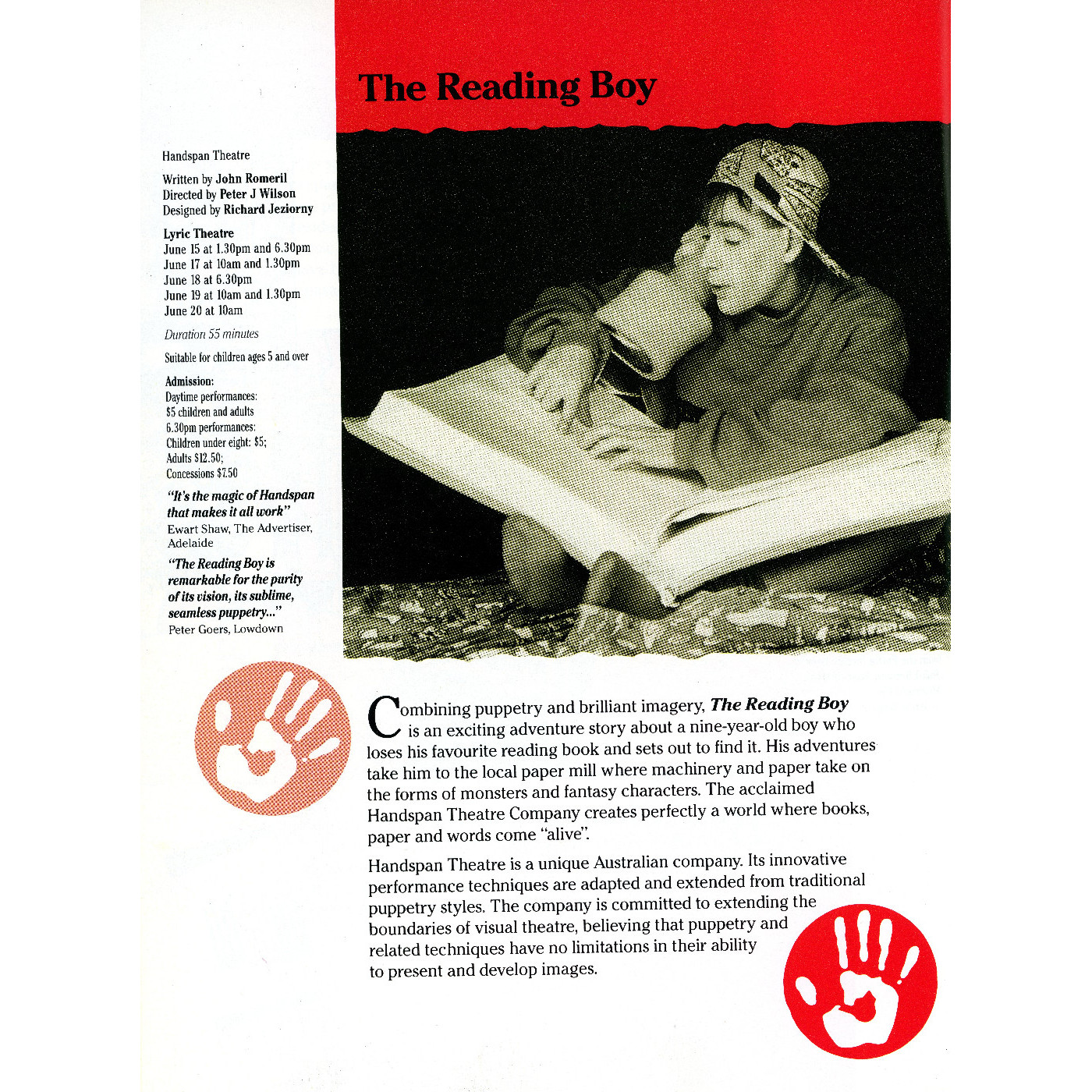 Out of the Box 1992 - The Reading Boy