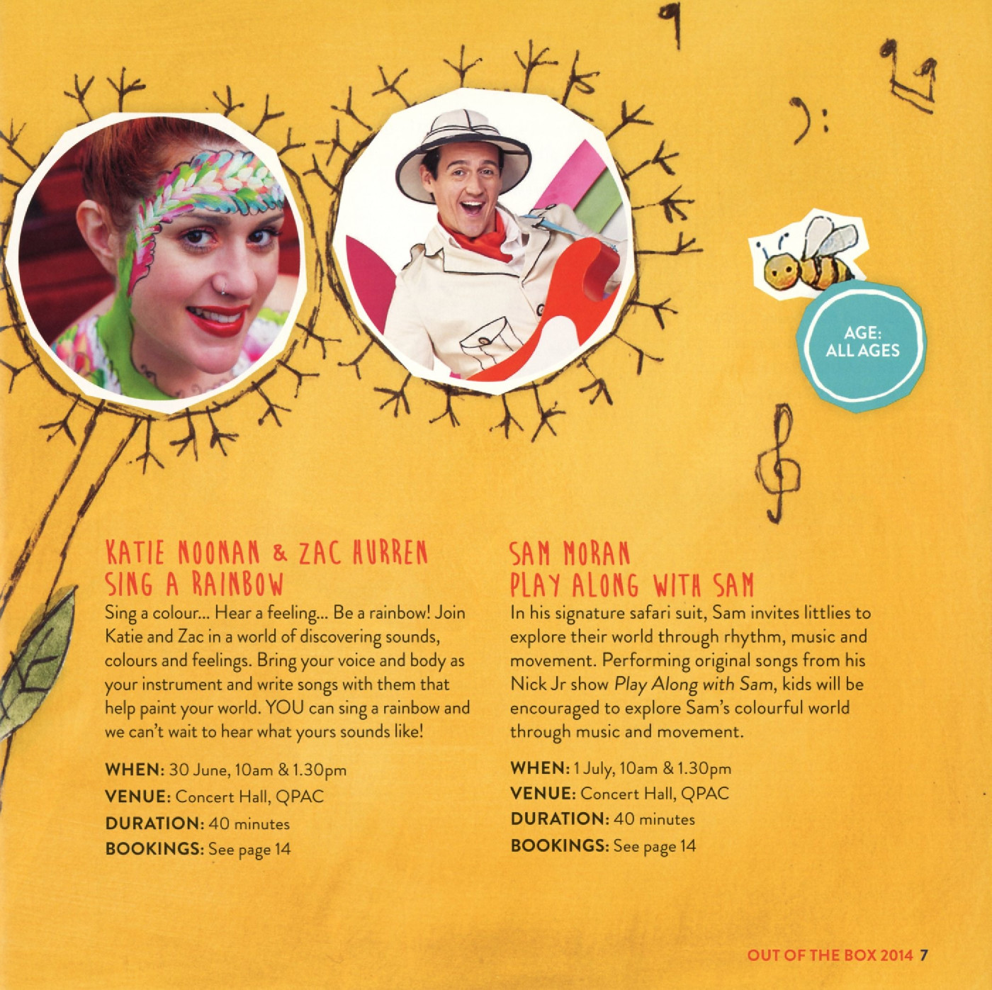 Out of the Box 2014 - Katie Noonan and Zac Hurren sing a Rainbow