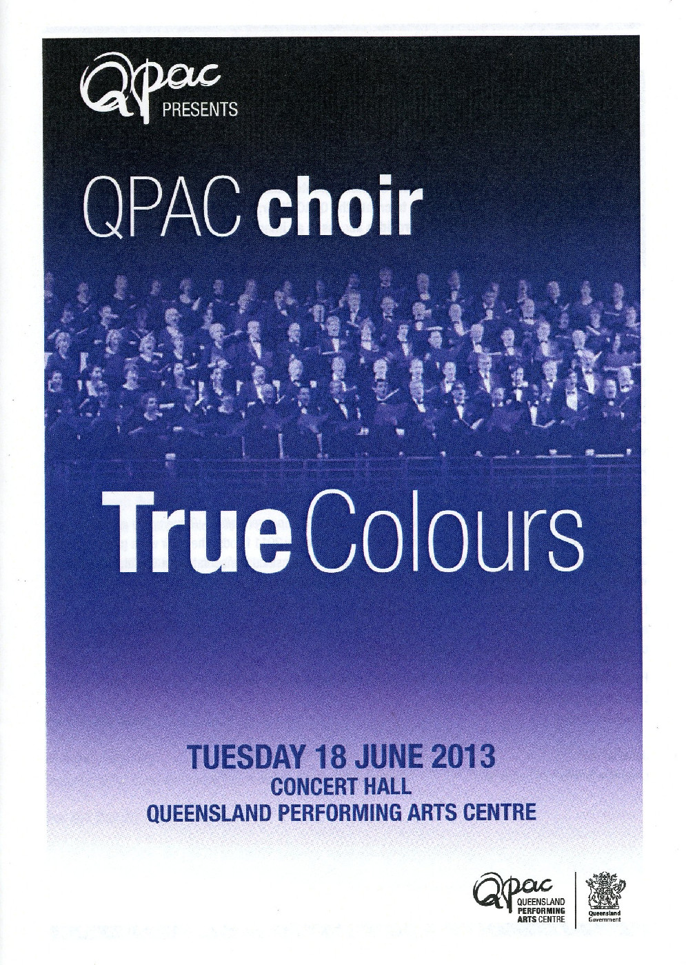 QPAC Choir - True Colours, 2013