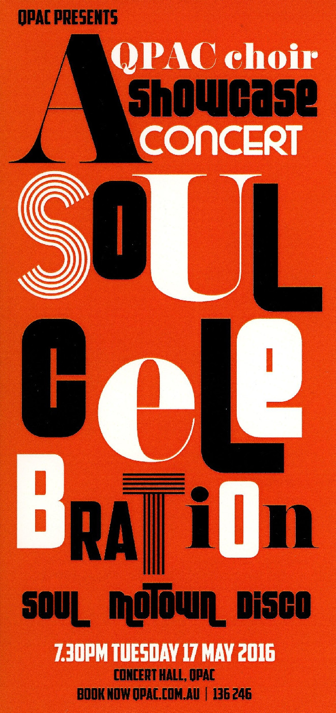 QPAC Choir Showcase Concert - A Soul Celebration, 2016