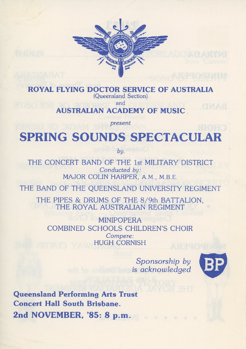 Spring Sounds Spectacular, 1985