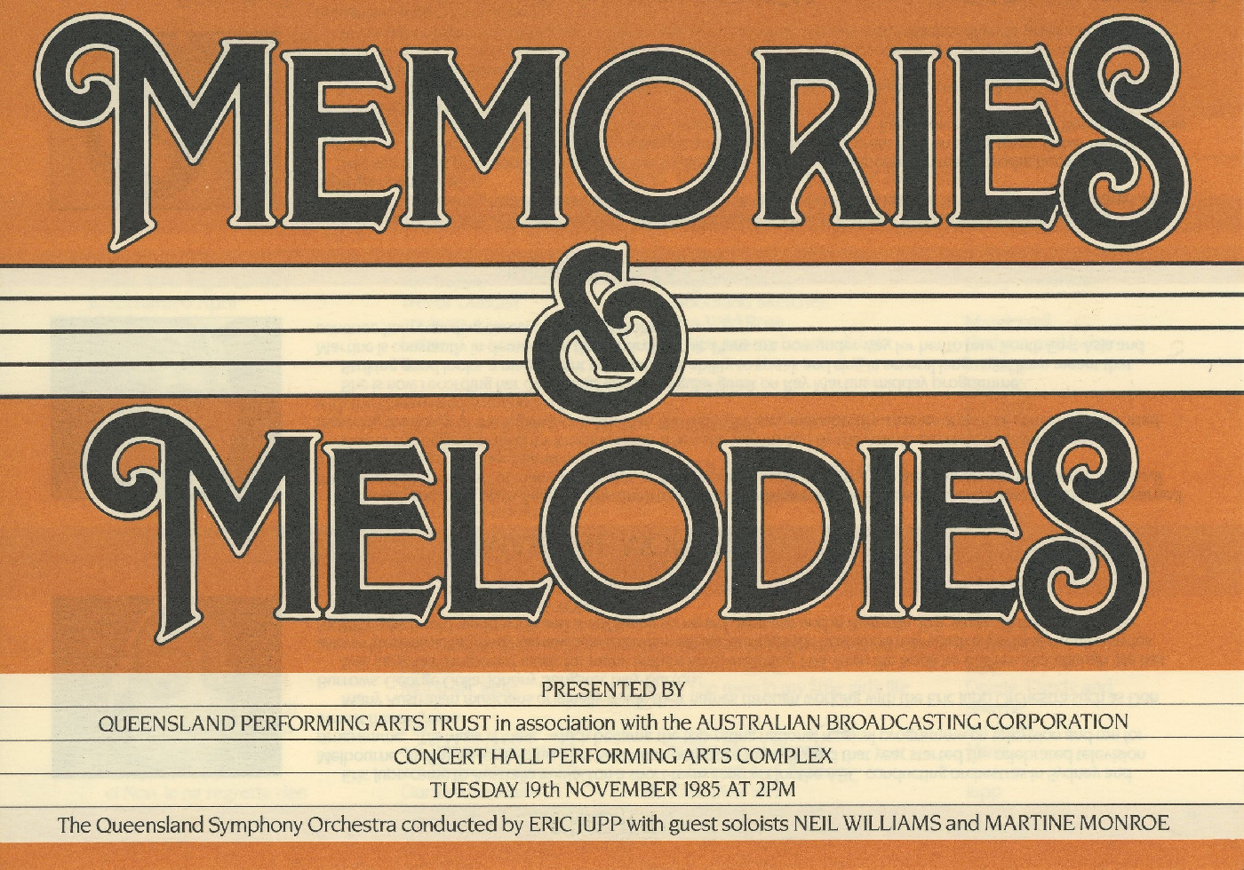 Memories &amp; Melodies, 1985