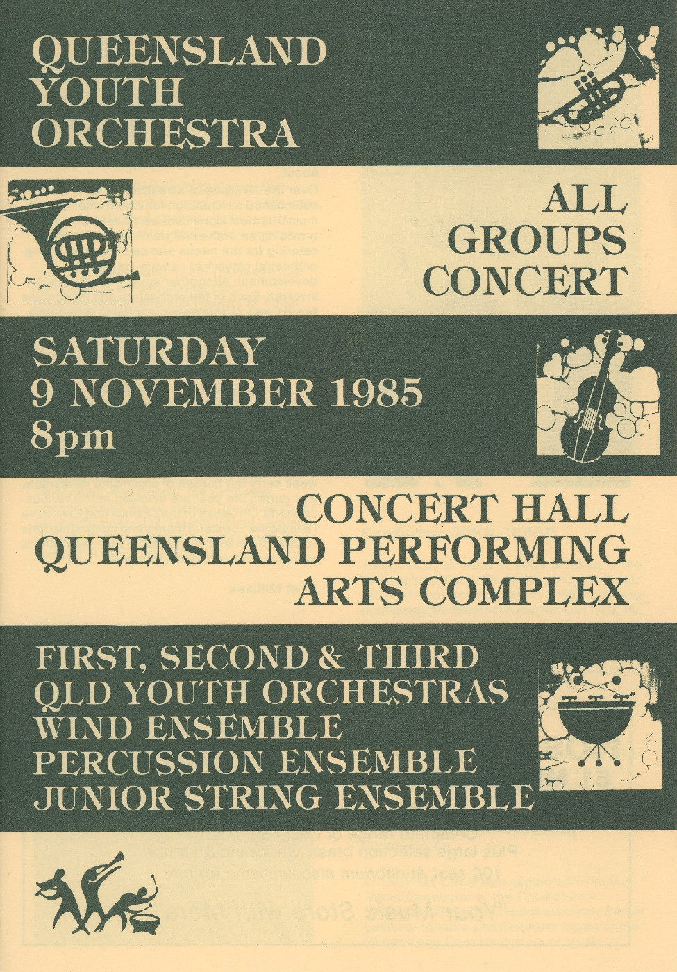 Queensland Youth Orchestra All Groups Concert, 1985