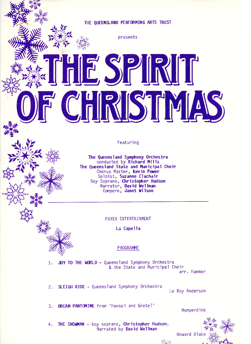 The Spirit of Christmas, 1986