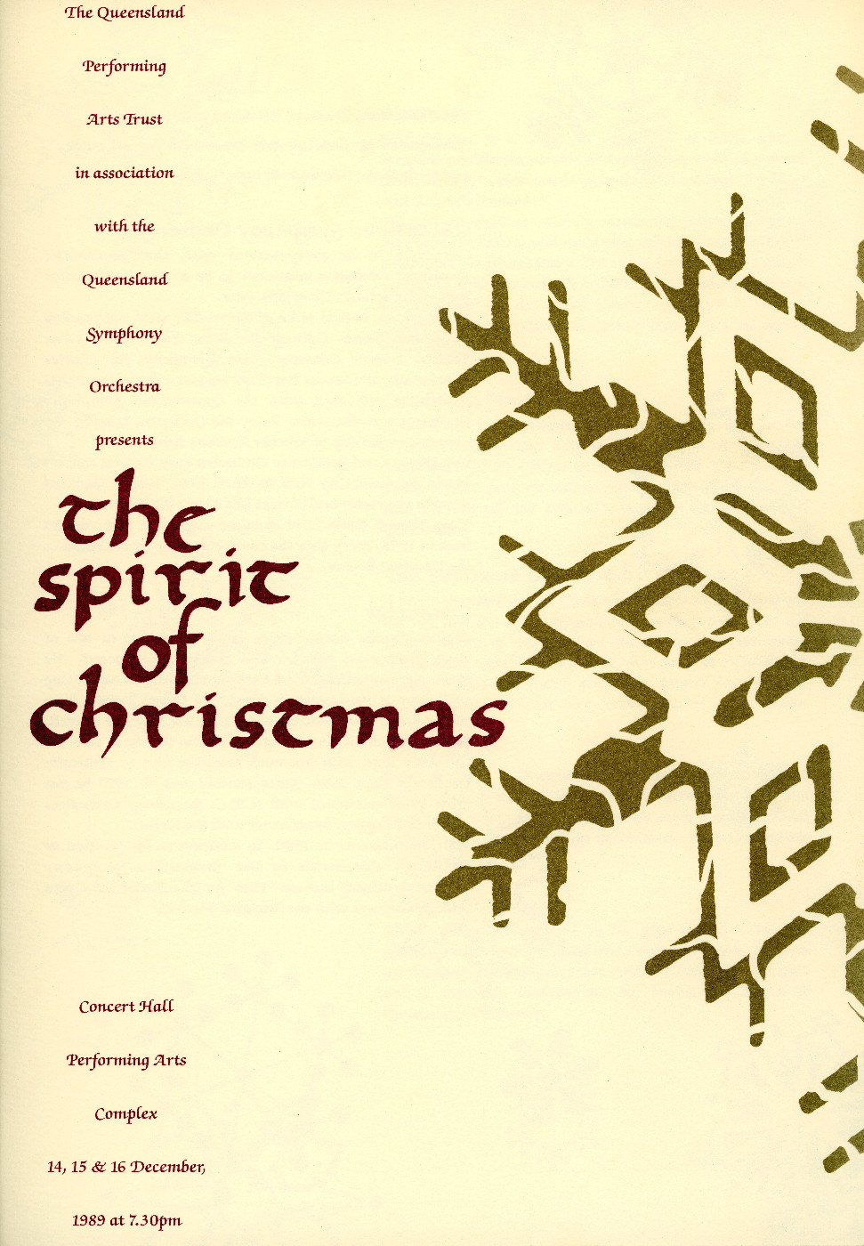 The Spirit of Christmas, 1989