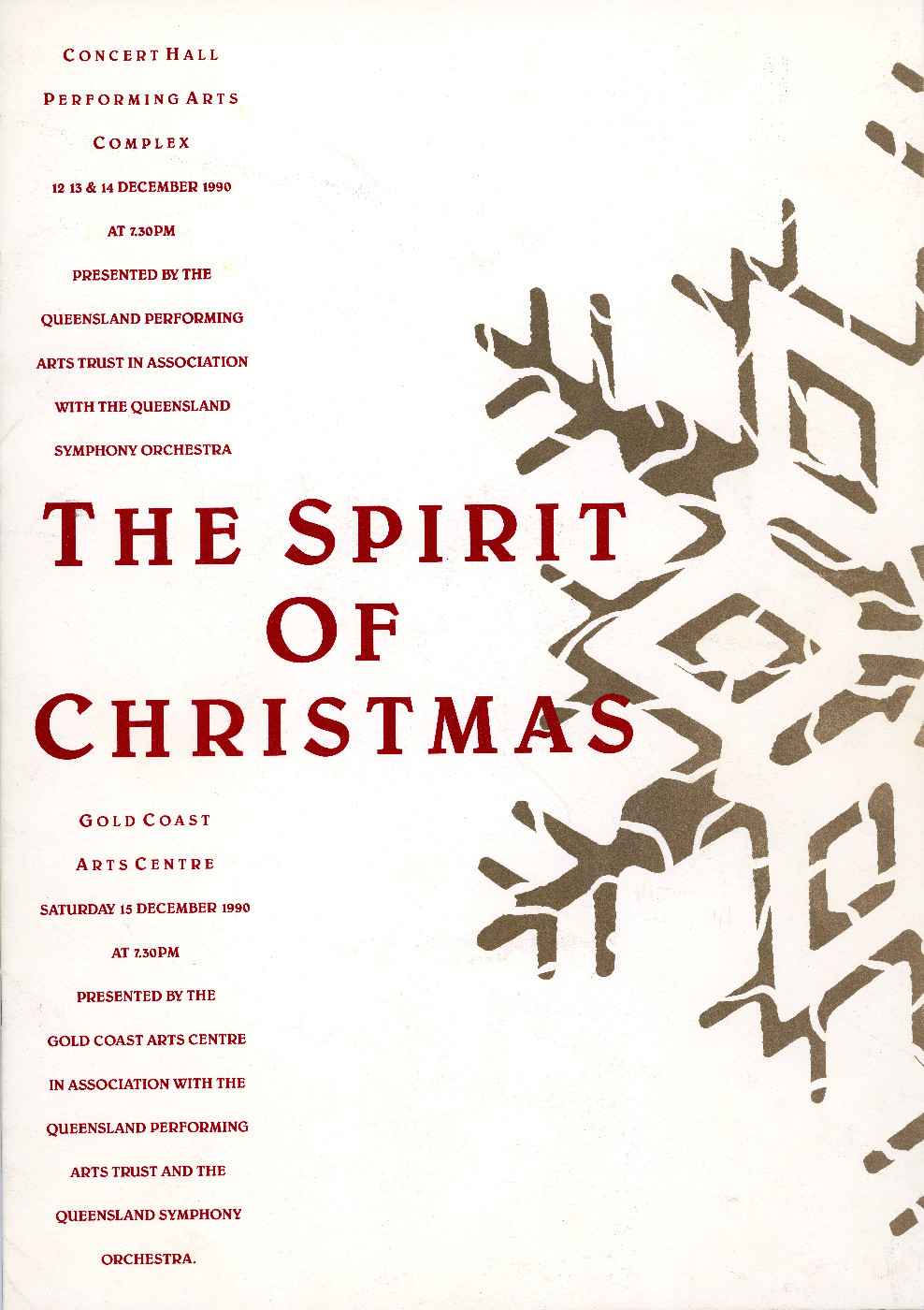 The Spirit of Christmas, 1990